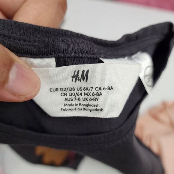 H&M Disney Lady and the Tramp 3 Piece Shirt Set Size 6x/7 - Picture 11 of 12